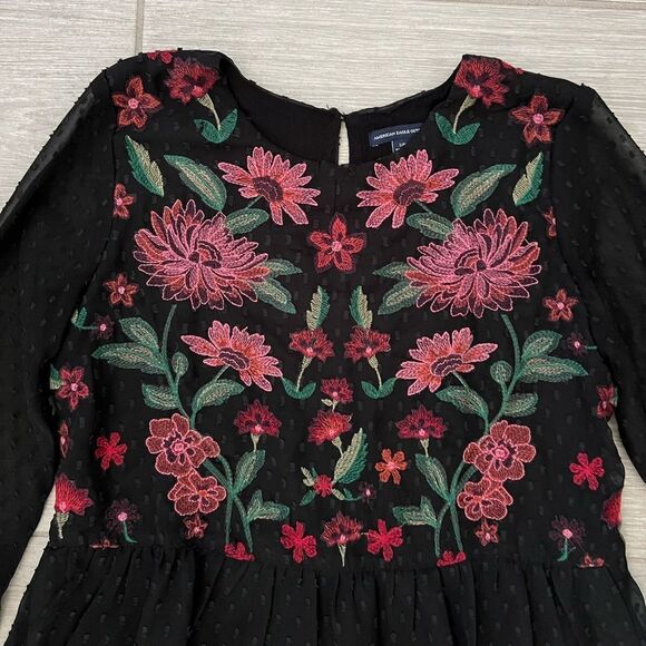 American Eagle Floral Peplum Top Sz S - Picture 2 of 8